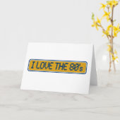 Ik hou van de 80's kaart (Gele Bloem)