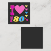 Ik hou van de 80's notitiekaartje (Voorkant / Achterkant)