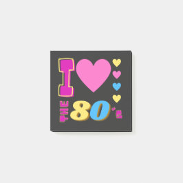Ik hou van de 80's post-it® notes