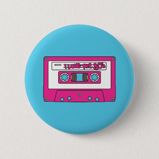Ik hou van de 80's ronde button 5,7 cm (Voorkant)
