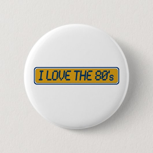 Ik hou van de 80's ronde button 5,7 cm (Voorkant)
