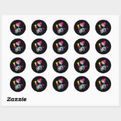 Ik hou van de 80's ronde sticker (Vel)