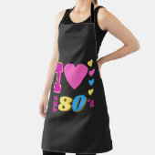 Ik hou van de 80's schort (Insitu)