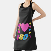 Ik hou van de 80's schort (Insitu)
