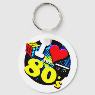 Ik hou van de 80's sleutelhanger