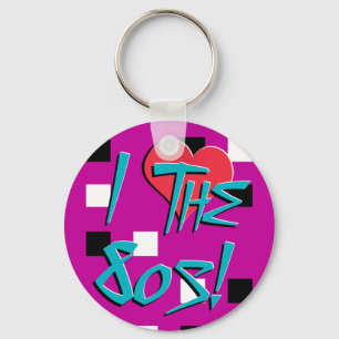 Ik hou van de 80s Sleutelhanger