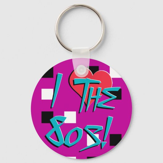 Ik hou van de 80s Sleutelhanger (Voorkant)