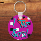 Ik hou van de 80s Sleutelhanger (Voorkant)