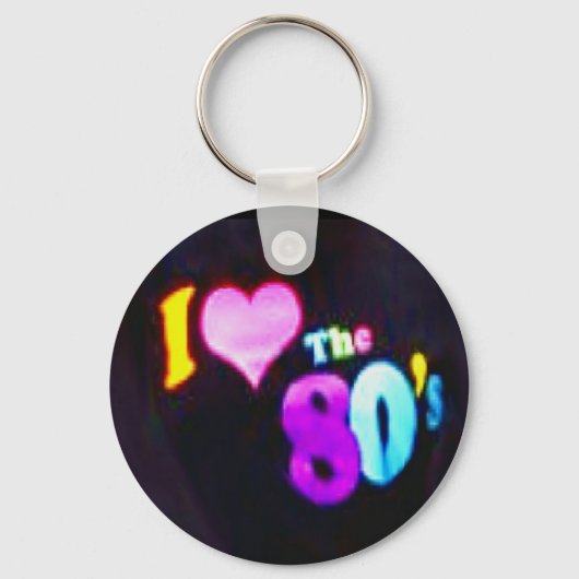 Ik hou van de 80's sleutelhanger (Voorkant)