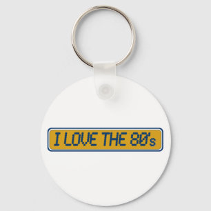 Ik hou van de 80's sleutelhanger