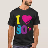 Ik hou van de 80's t-shirt (Voorkant)