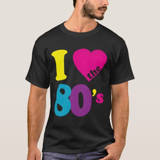 Ik hou van de 80's t-shirt (Voorkant)