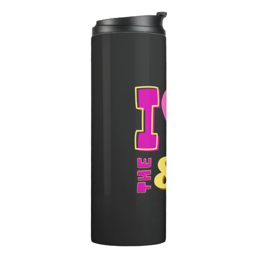 Ik hou van de 80's thermosbeker (Gedraaid links)