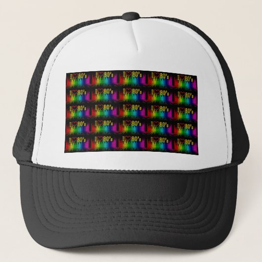 ik hou van de 80s trucker pet (Voorkant)