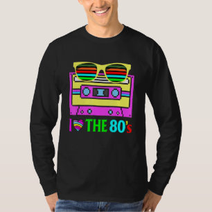 Ik hou van de 80s vrouwen Mannen plus maat 2xl 3xl T-shirt