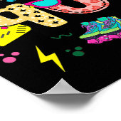 Ik hou van de 90er party outfit 90er Retro Poster (Hoek)