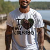 Ik hou van de aangepaste foto van mijn Vriendin T-shirt