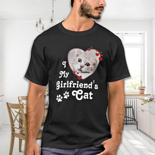 Ik hou van de aangepaste hartfoto van mijn Vriendi T-shirt