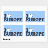 Ik hou van de aangepaste stickers van EUROPA (Vel)