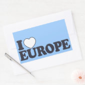 Ik hou van de aangepaste stickers van EUROPA (Envelop)