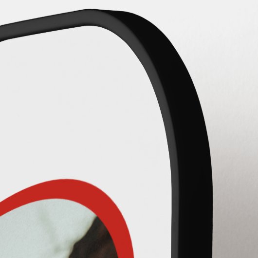 Ik hou van de aangepaste tekst pickleball paddle (Links Detail)