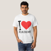Ik hou van de academie t-shirt (Voorkant volledig)