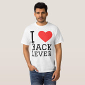 Ik hou van de achterste hendel t-shirt (Voorkant volledig)
