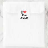 IK HOU VAN DE ACLU - .png Ronde Sticker (Tas)