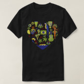 Ik hou van de alom bekende Souvenir Gift Bra T-shirt (Design voorkant)