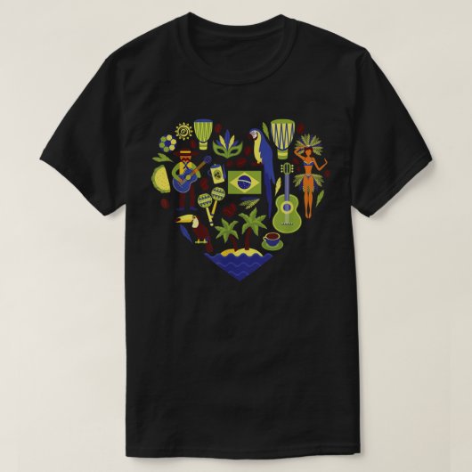Ik hou van de alom bekende Souvenir Gift Bra T-shirt (Design voorkant)