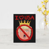 Ik hou van de Amerikaanse anti-Trump 2024 Kaart (Gele Bloem)