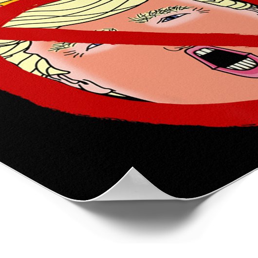 Ik hou van de Amerikaanse anti-Trump 2024 Poster (Hoek)