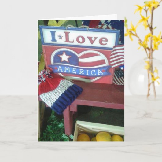 Ik hou van de Amerikaanse Kaart (Gele Bloem)