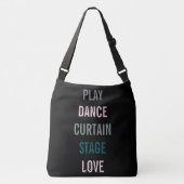 Ik hou van de artistieke repetitie crossbody tas (Voorkant)