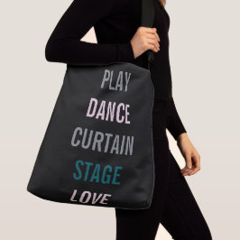 Ik hou van de artistieke repetitie crossbody tas