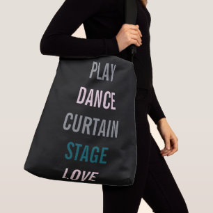 Ik hou van de artistieke repetitie crossbody tas