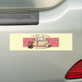 ik hou van de auto siu bao bumper sticker (Op auto)
