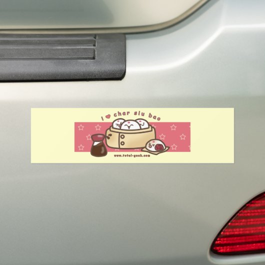ik hou van de auto siu bao bumper sticker (Op auto)