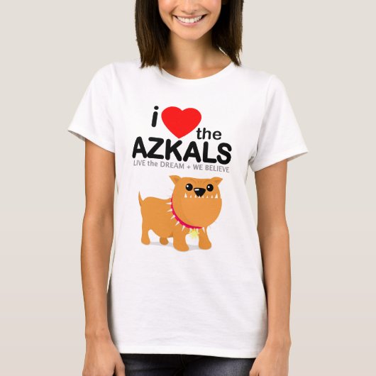 Ik hou van de Azkals Women's Tshirt (Voorkant)