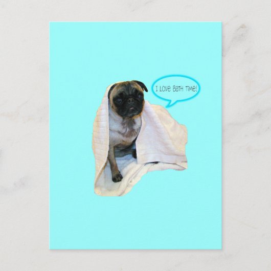 Ik hou van de Bath-tijd! Briefkaart (Voorkant)