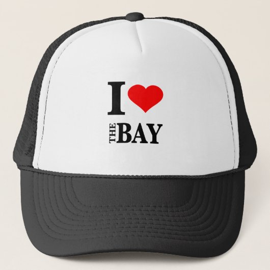 Ik hou van de Bay Area Trucker Pet (Voorkant)