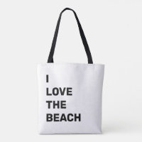 Ik hou van de Beach Summer Quote Typografie Canvas