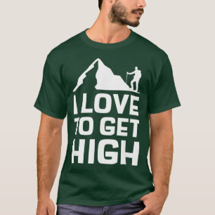 Ik hou van de beklimming van de hoge heekberg t-shirt