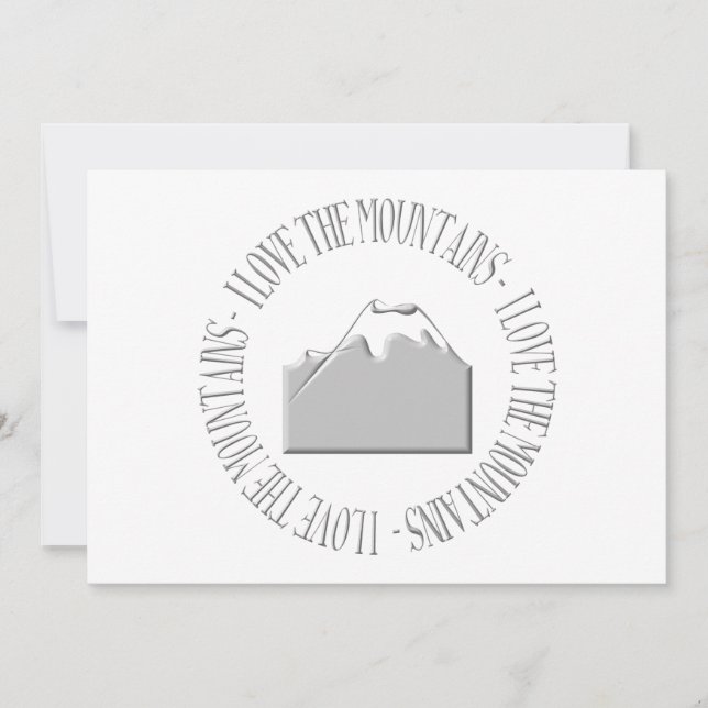 Ik hou van de bergen (Voorkant)