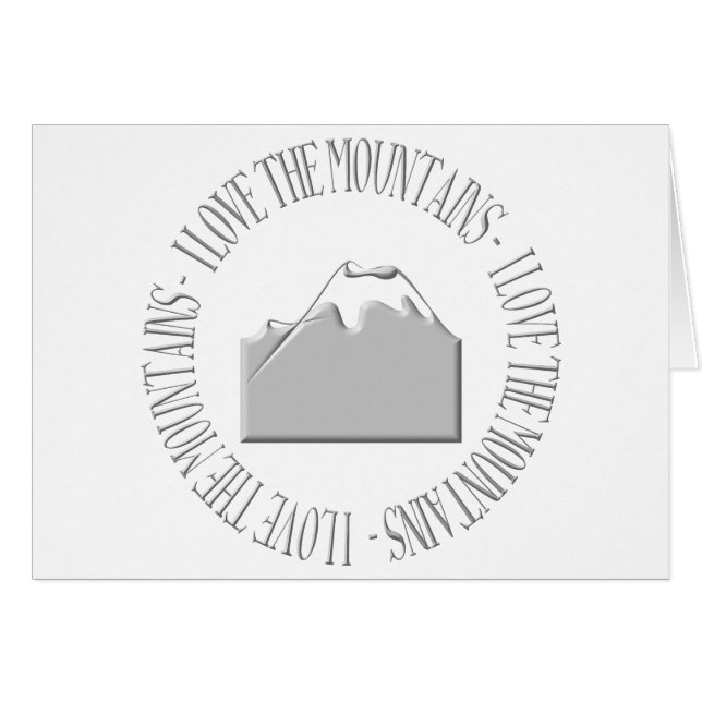 Ik hou van de bergen (Voorkant Horizontaal)