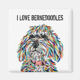 Ik hou van de Bernedoodles magneet