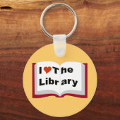Ik hou van de bibliotheek sleutelhanger (Voorkant)
