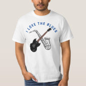 Ik hou van de blauwe T-shirt (Voorkant)