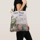 Ik hou van de bloemen van de Parijse straatscene Tote Bag (Dichtbij)