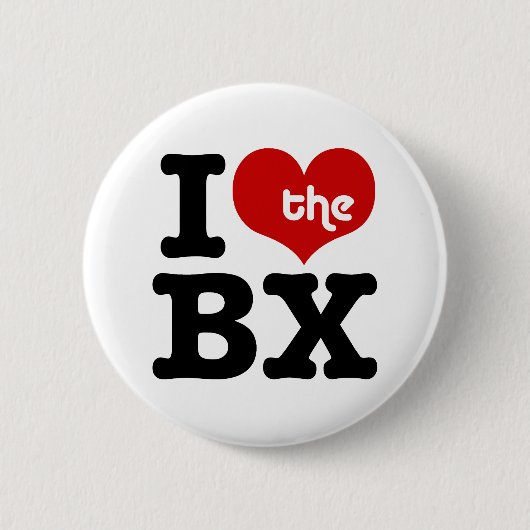 Ik hou van de Bronx Ronde Button 5,7 Cm (Voorkant)